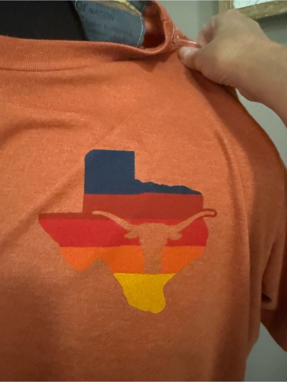 Aviator Nation Orange Texas Sunset Crop Tee - Picture 5 of 5